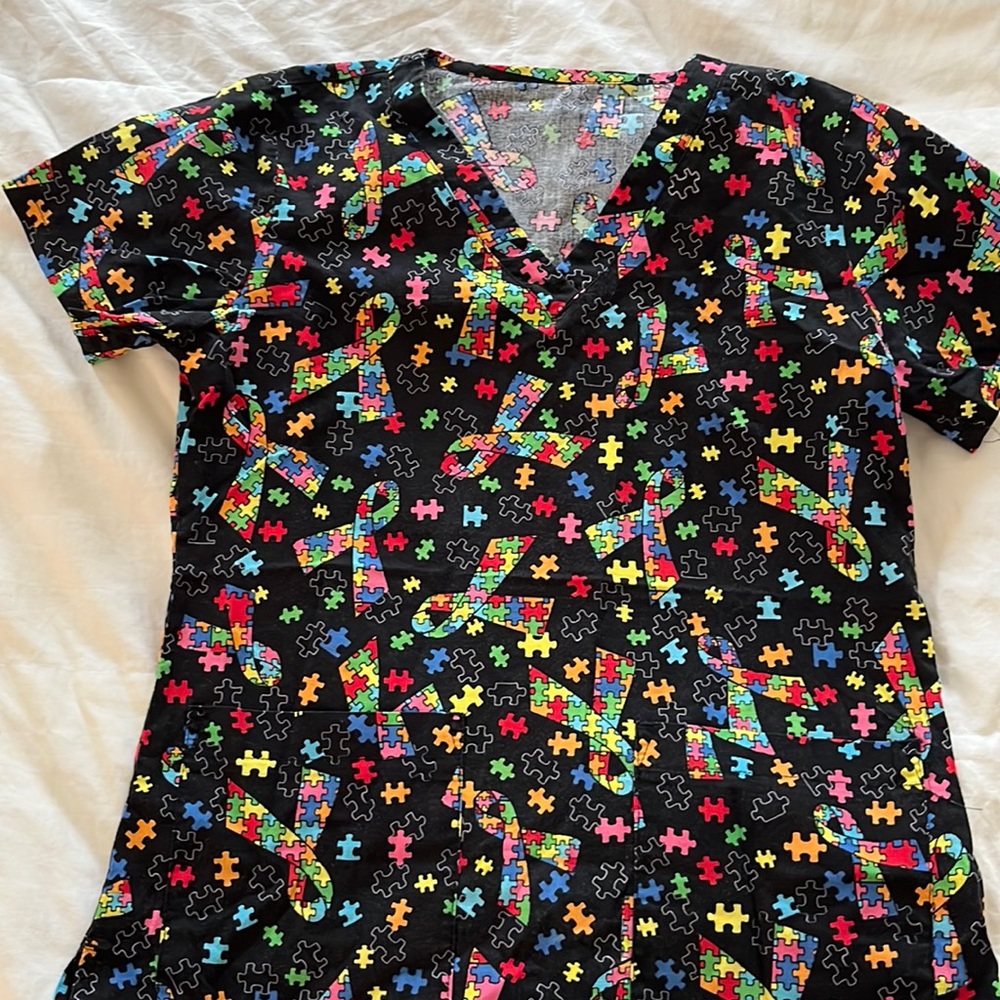 Autism scrub top